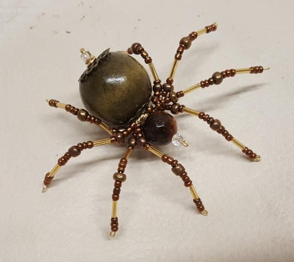 Steampunk Beaded Barn Spider picture