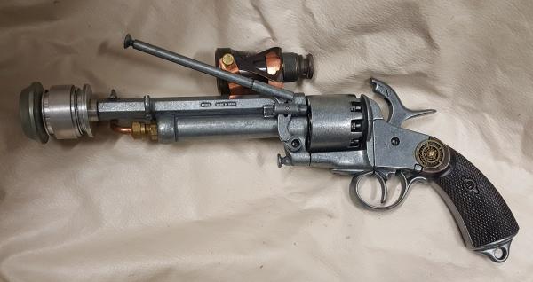 Steampunk 1860 Confederate Le Mat Aether Revolver W/Scope picture