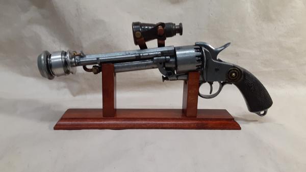 Steampunk 1860 Confederate Le Mat Aether Revolver W/Scope picture