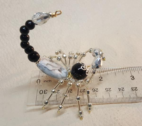 Steampunk Beaded Black and Gray Scorpion picture