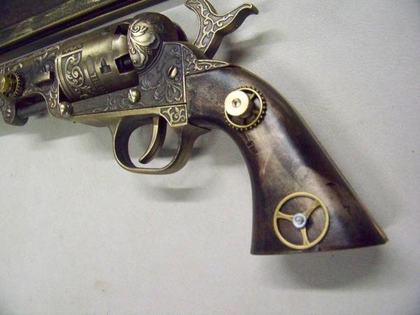 Steampunk 1851 Colt Navy Revolver Non Firing Replica #1 picture