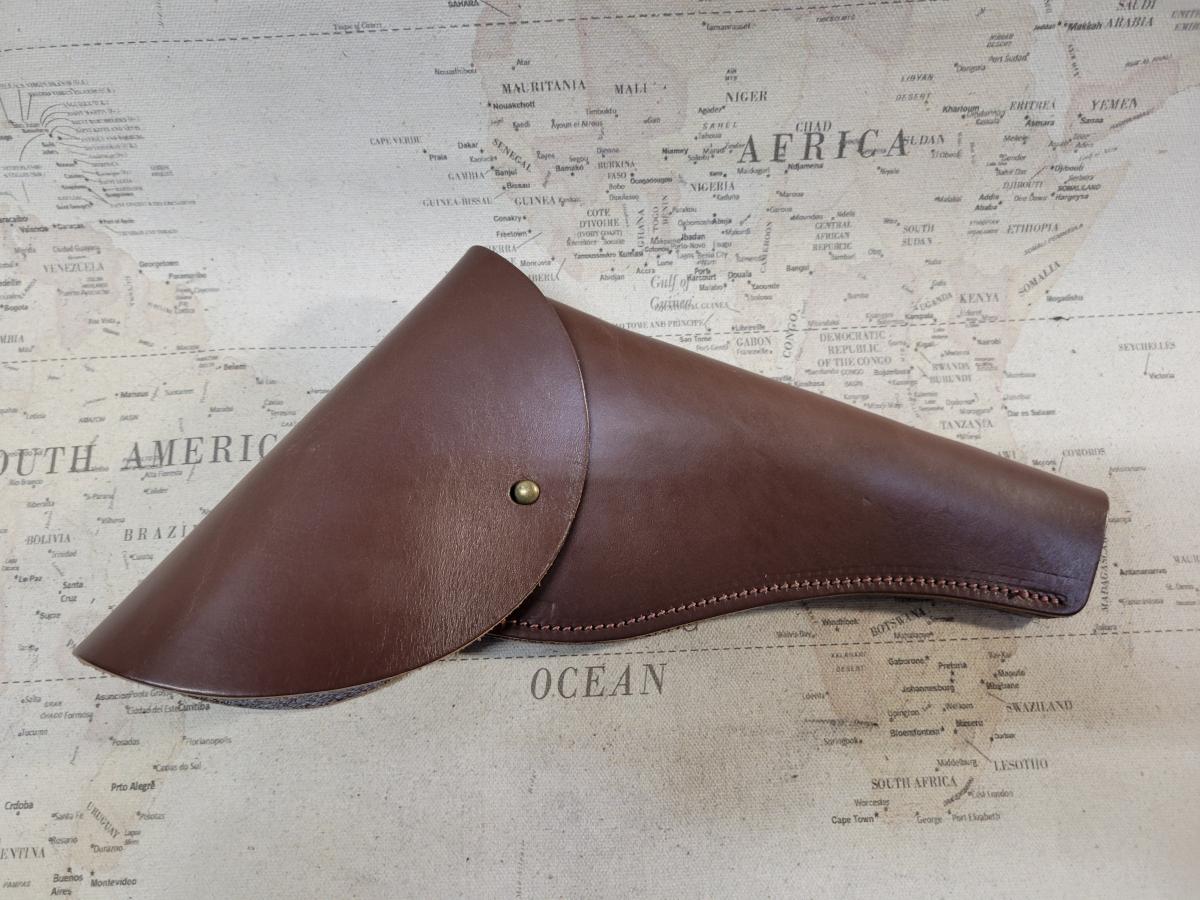 British 1887 Webley Non-Firing Revolver Replica with Leather Holster picture