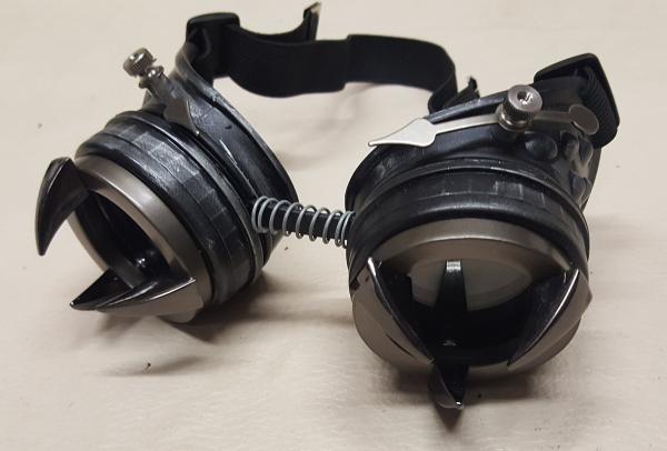 Steampunk Black Kraken Engineer Goggles picture