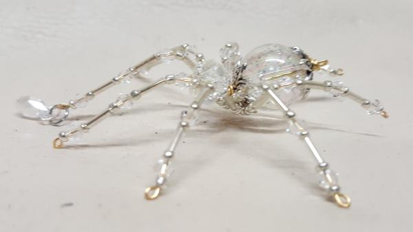 Steampunk/Christmas Dew Drop Crystalline Ice Spider picture