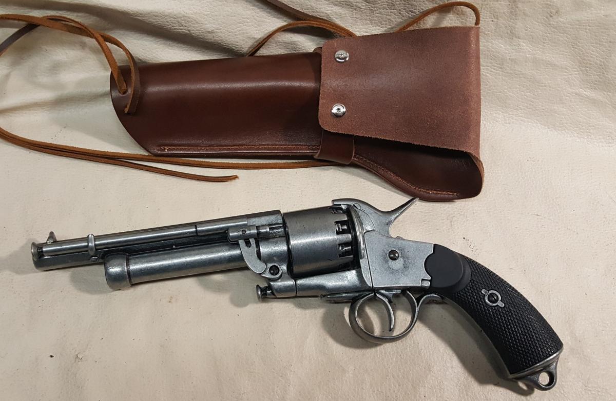 Steampunk 1860 Confederate Le Mat Revolver Non Firing Replica With Holster picture