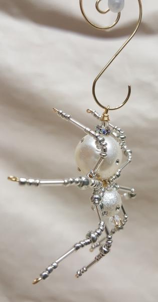 Steampunk Beaded Pearl Spider picture