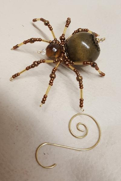 Steampunk Beaded Barn Spider picture