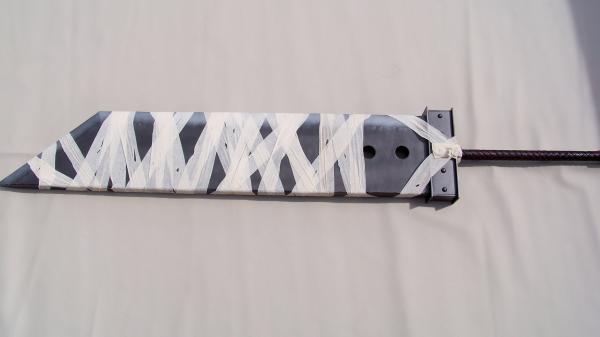 Custom Made Metal Cloud Strife Kingdom Hearts Buster Sword W/Materia picture