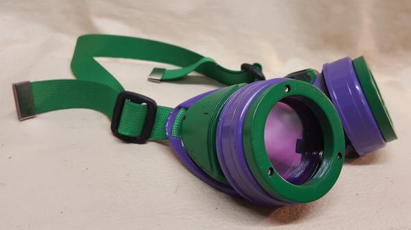 Slightly Distressed Steampunk Goggles Inspired By The Joker picture