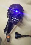 Steampunk Terminator T-18 Battle Damaged Skull