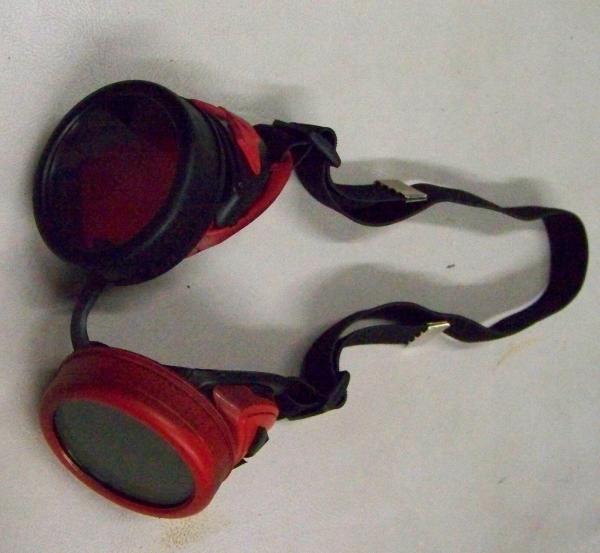 Slightly Distressed Steampunk Goggles Inspired By Harley Quinn picture