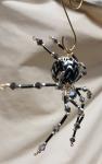 Steampunk/Christmas Crystalline Black/Silver Ice Spider