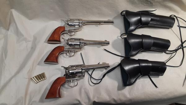 1873 Colt "Peacemaker" Revolver Non Firing Replica w/Holster picture