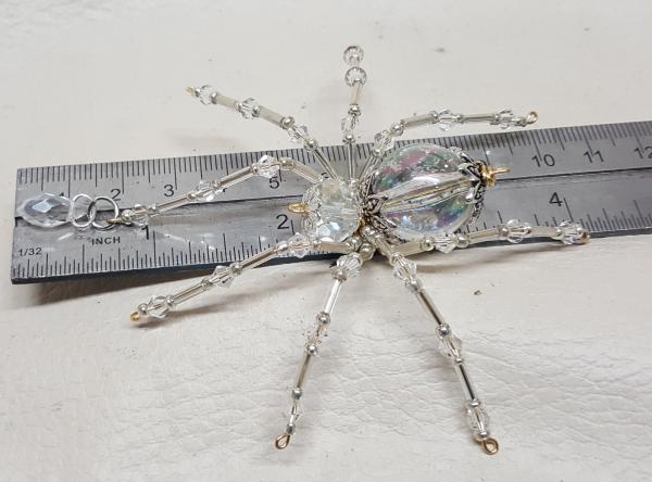 Steampunk/Christmas Dew Drop Crystalline Ice Spider picture