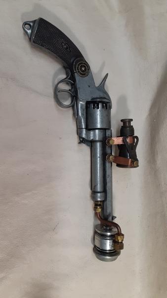 Steampunk 1860 Confederate Le Mat Aether Revolver W/Scope picture