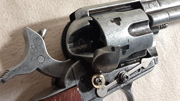 Steampunk 1873 Colt Gray "Peacemaker" Revolver Non Firing Replica w/Holster picture