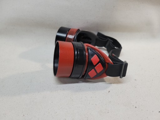 Slightly Distressed Steampunk Goggles Inspired By Harley Quinn picture