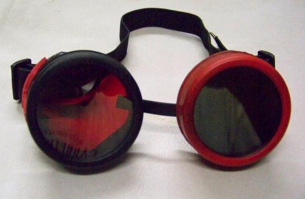 Slightly Distressed Steampunk Goggles Inspired By Harley Quinn picture