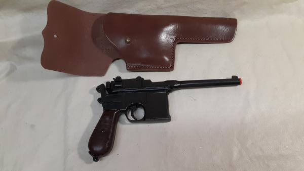 C 96 Broom Handle Mauser Non firing Replica with Holster picture