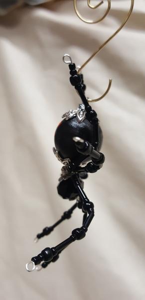 Steampunk Beaded Black Widow Spider picture