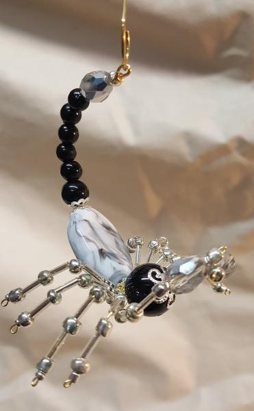 Steampunk Beaded Black and Gray Scorpion picture