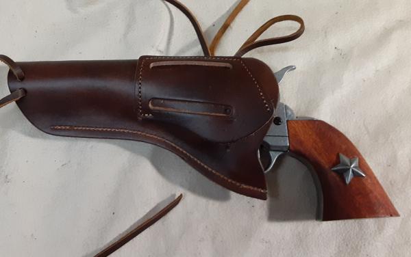 1873 Colt Gray "Peacemaker" Revolver Non Firing Replica w/Holster picture