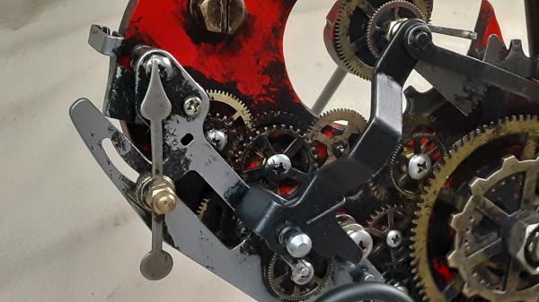 Steampunk Geared Heart With Display Easel picture