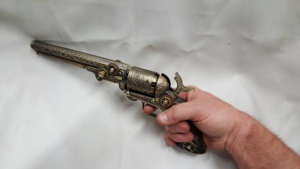 Steampunk 1851 Colt Navy Revolver Non Firing Replica #2 picture