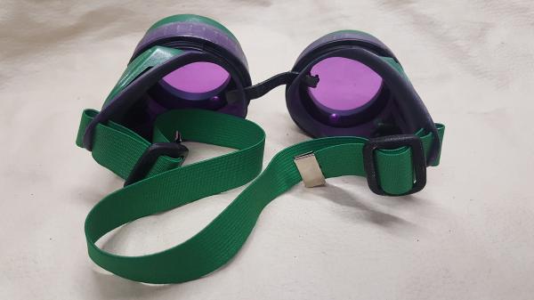 Slightly Distressed Steampunk Goggles Inspired By The Joker picture