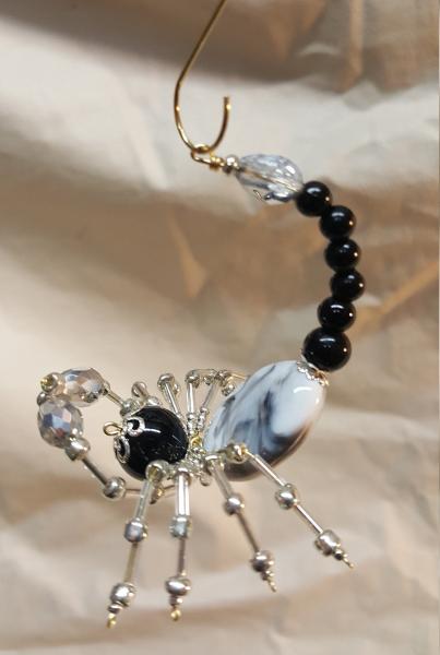 Steampunk Beaded Black and Gray Scorpion picture