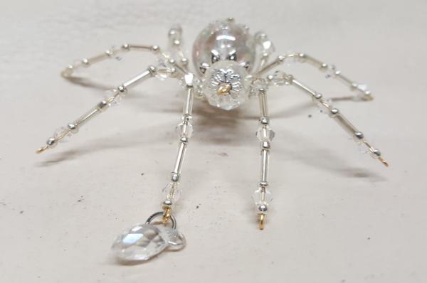 Steampunk/Christmas Dew Drop Crystalline Ice Spider picture