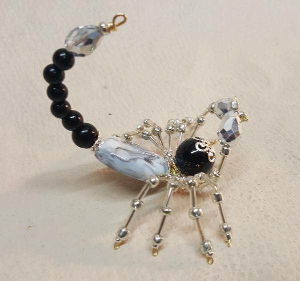 Steampunk Beaded Black and Gray Scorpion picture