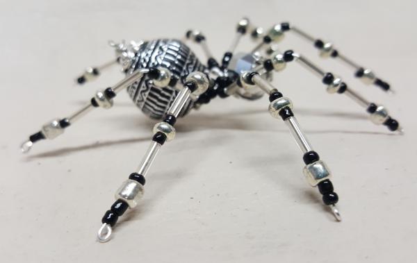 Christmas Silver Beaded Spider picture