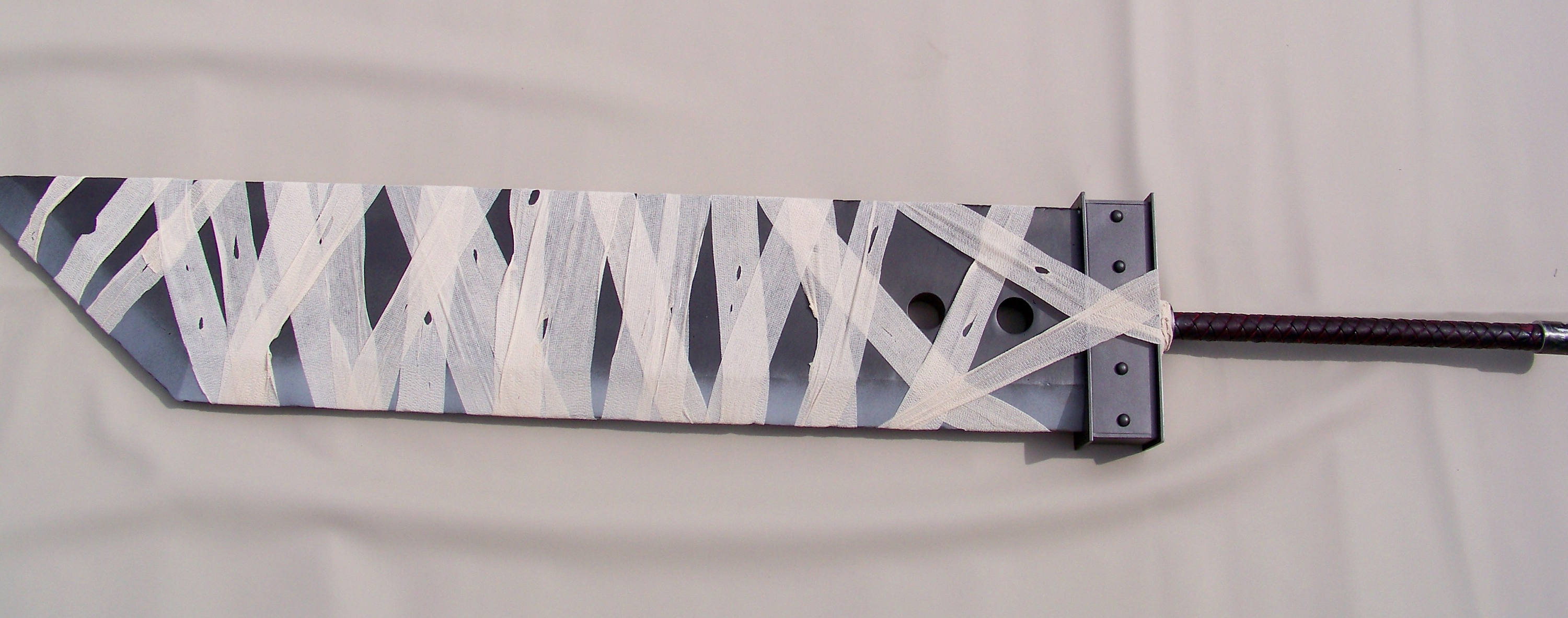 Custom Made Metal Cloud Strife Kingdom Hearts Buster Sword W/Materia picture