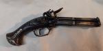 Steampunk Style 18th Century Aged French 3 Barrel Flintlock