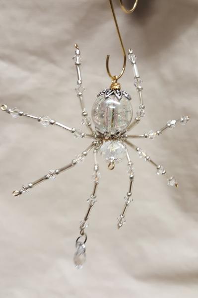 Steampunk/Christmas Dew Drop Crystalline Ice Spider picture