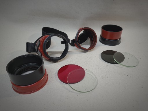 Slightly Distressed Steampunk Goggles Inspired By Harley Quinn picture