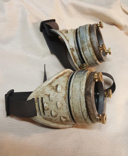 Steampunk Aged Engineer Goggles picture