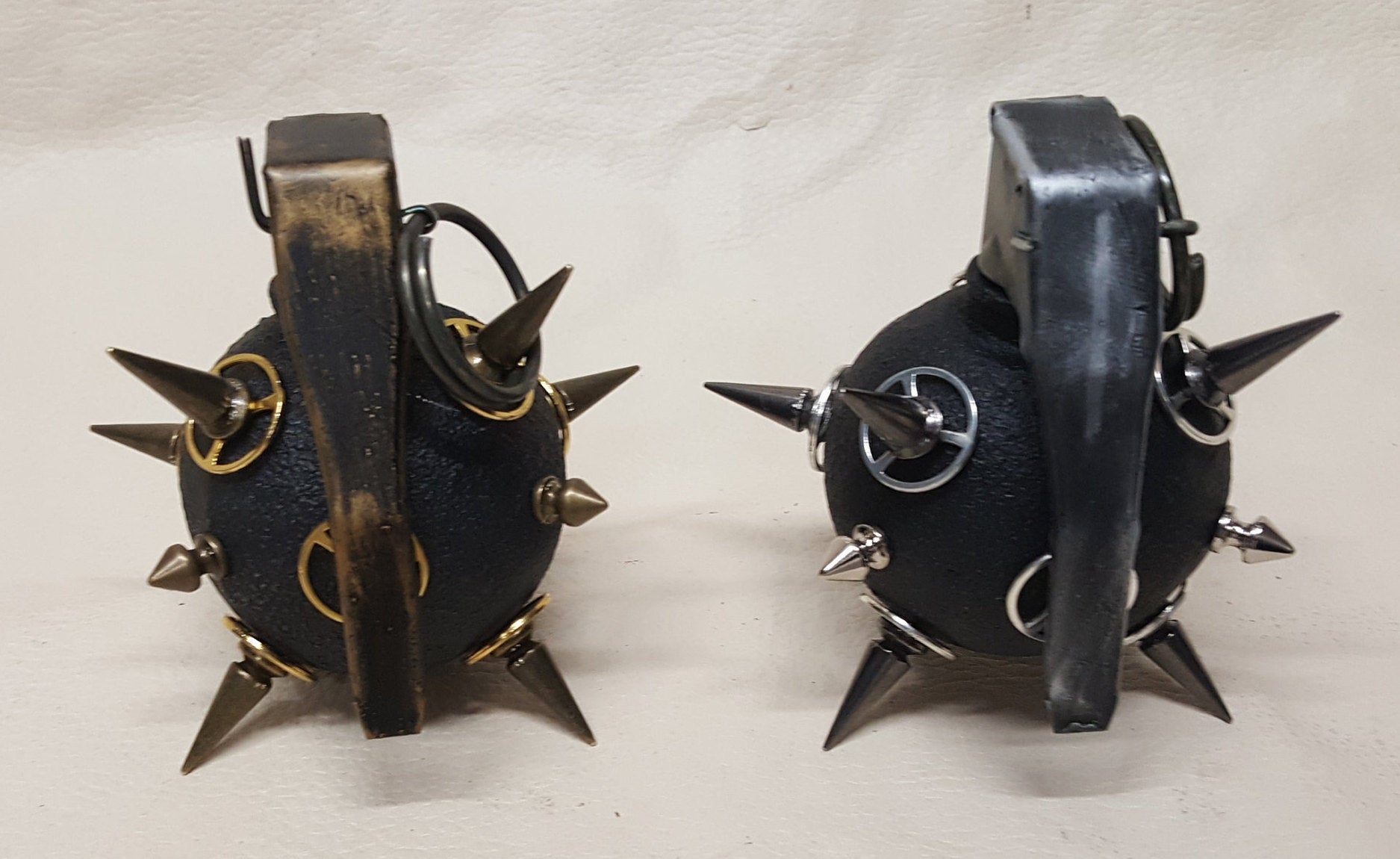 Black Spiked Steampunk Baseball Grenade picture
