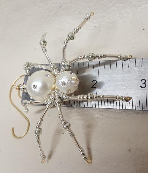 Steampunk Beaded Pearl Spider picture