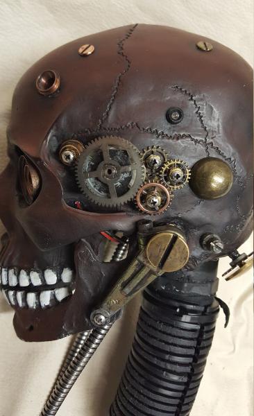 Steampunk Terminator T-18 Battle Damaged Skull picture