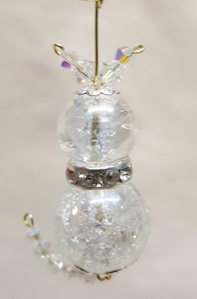 Beaded Crystal Kitty Cat Ornament picture