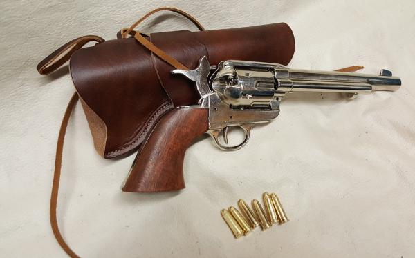 1873 Colt "Peacemaker" Revolver Non Firing Replica w/Holster picture
