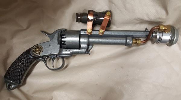 Steampunk 1860 Confederate Le Mat Aether Revolver W/Scope picture