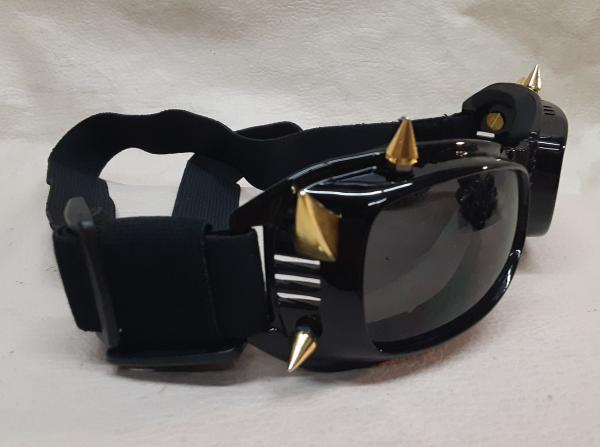 Large Steampunk Spiked Dog Goggles picture