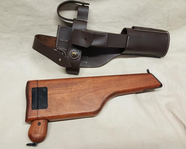 C 96 Broom Handle Mauser Non firing Replica with Stock and Stock Holster picture