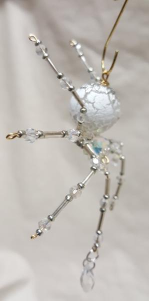 Steampunk/Christmas Dew Drop Frosted Crystalline Snow Spider picture