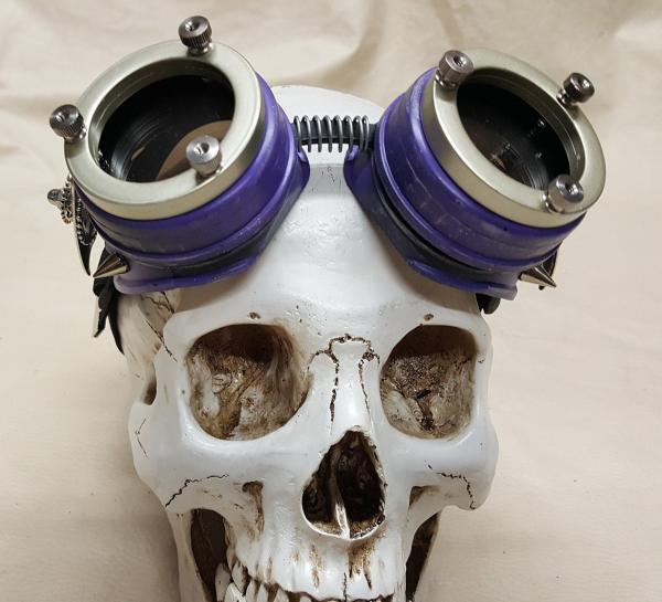 Steampunk Purple Engineer Goggles- Demon Spawn picture