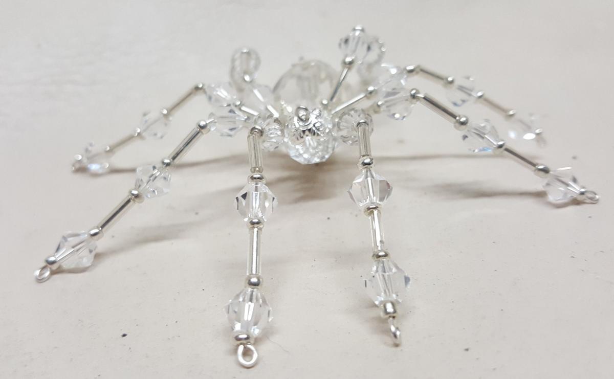 Steampunk/Christmas Faceted Crystalline Ice Spider picture