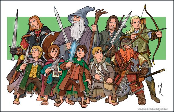 Print - LOTR 1 - Fellowship 11x17 picture